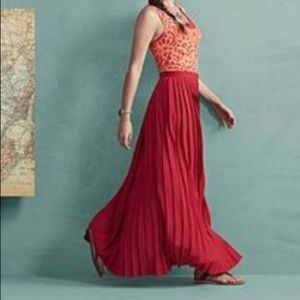 Fossil Pleated Maxi Skirt